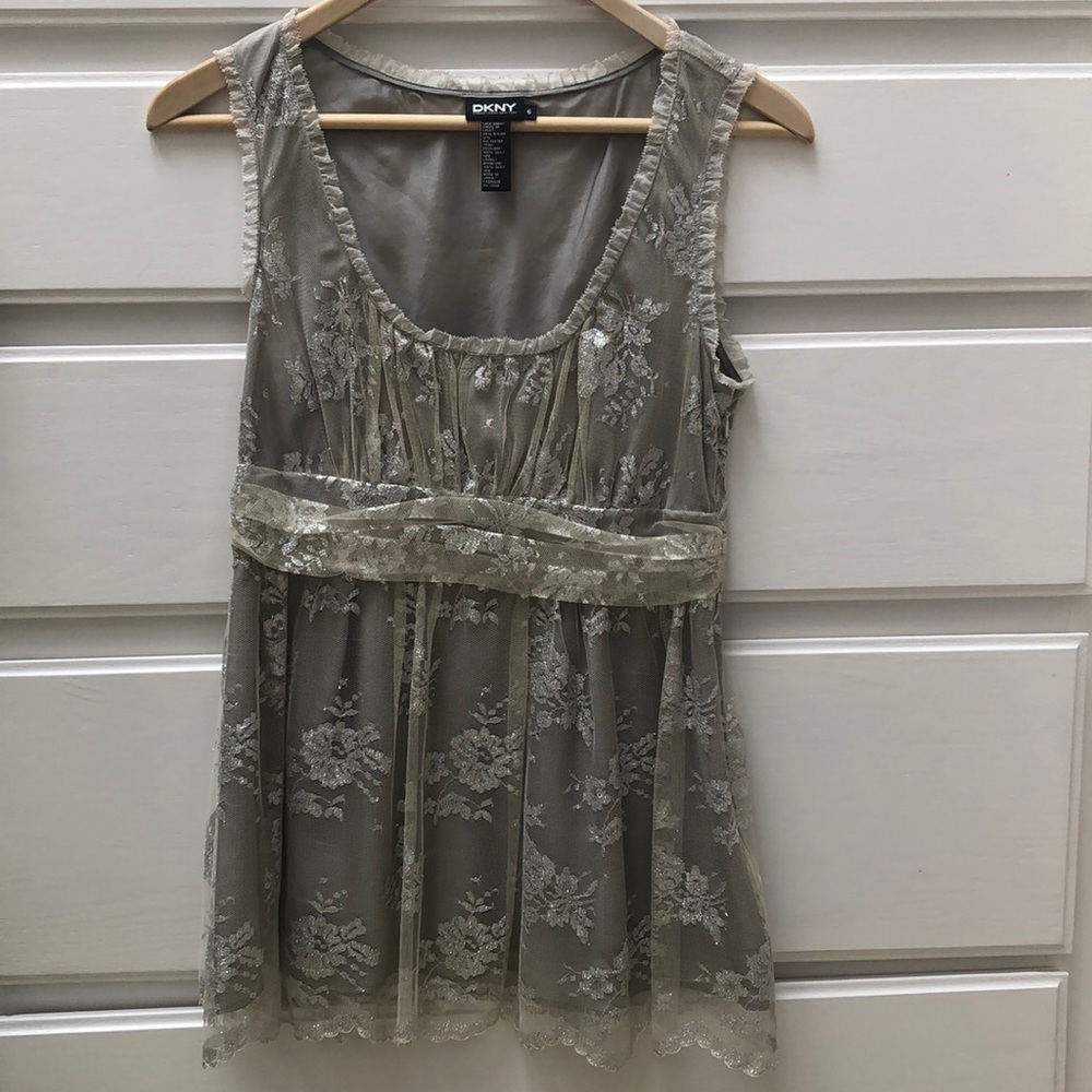 DKNY Lace Party Top